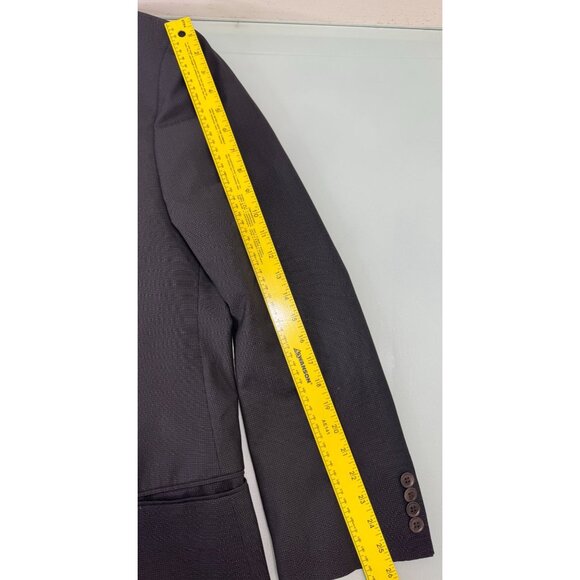 Armani Collezioni Mens 2 Piece Suit 46L Blazer 40X30 Pants Black 3 Button - Picture 15 of 16